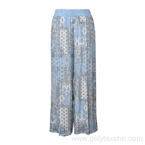 Boho Floral Baggy Long Trousers Pants